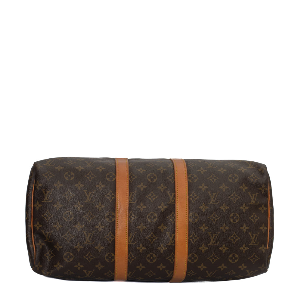 Keepall 45 Vintage en toile monogramme marron