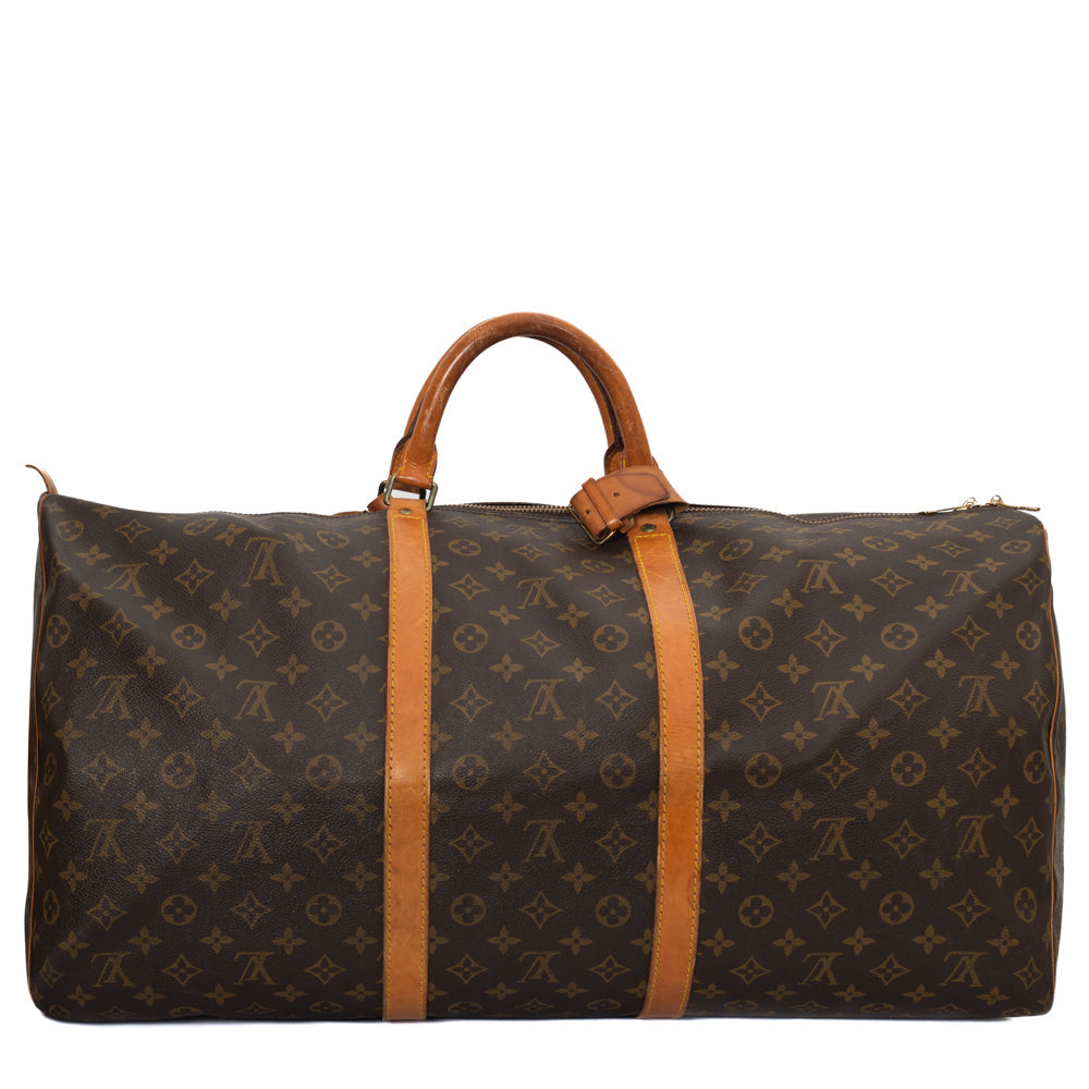 Keepall 60 Vintage en toile monogramme marron