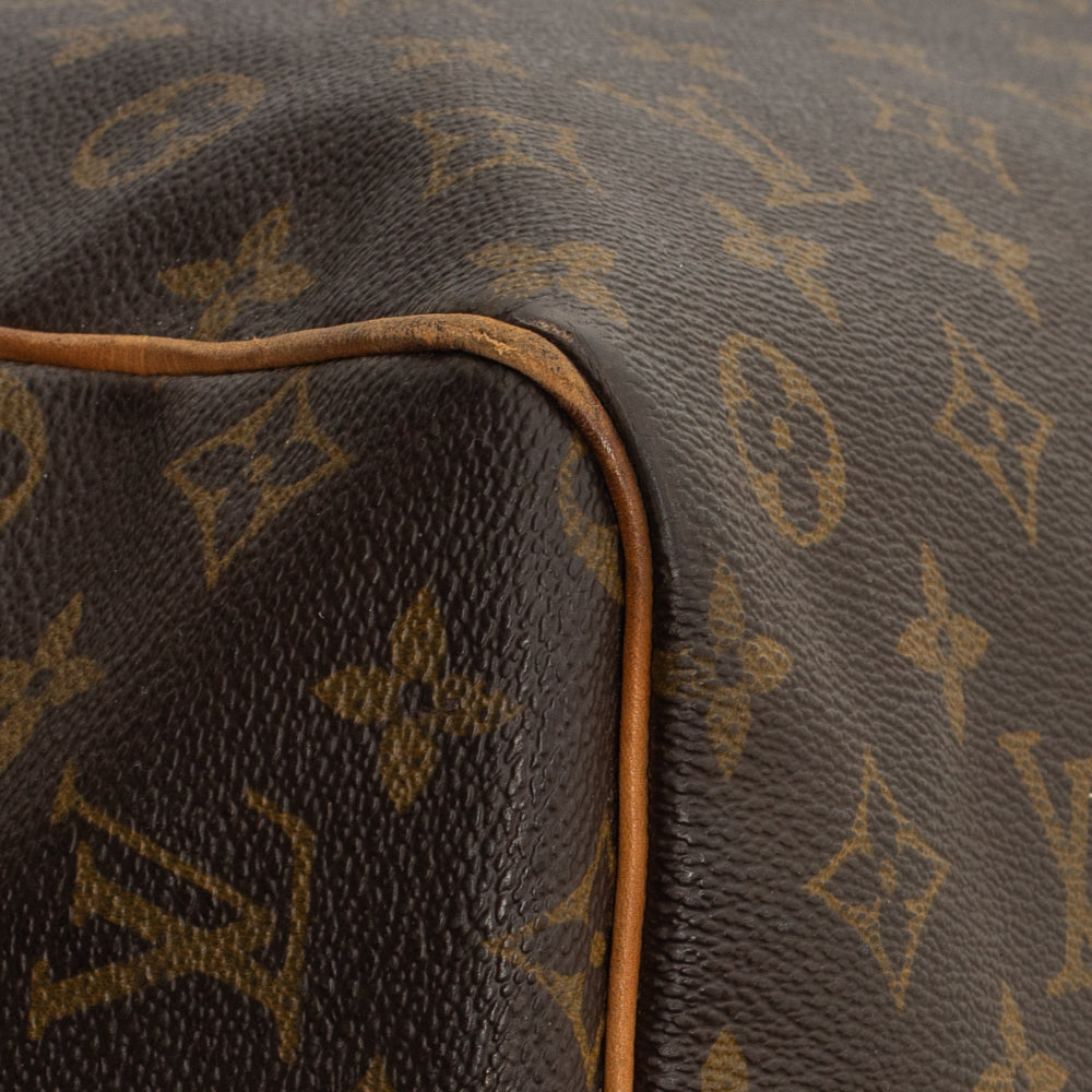 Keepall 60 Vintage en toile monogramme marron