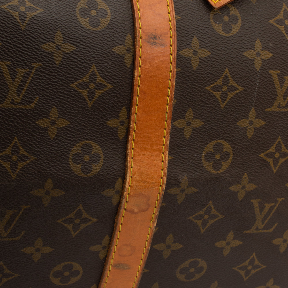 Keepall 60 Vintage en toile monogramme marron