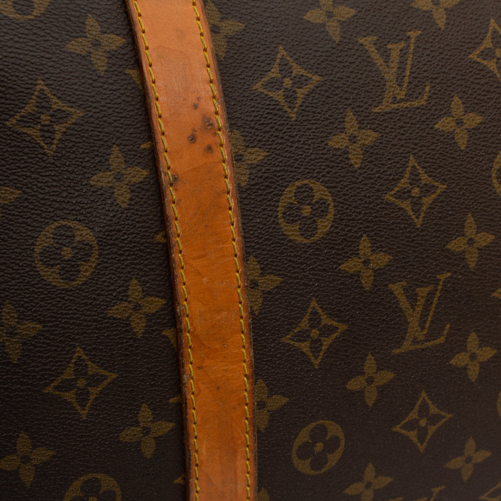 Keepall 60 Vintage en toile monogramme marron