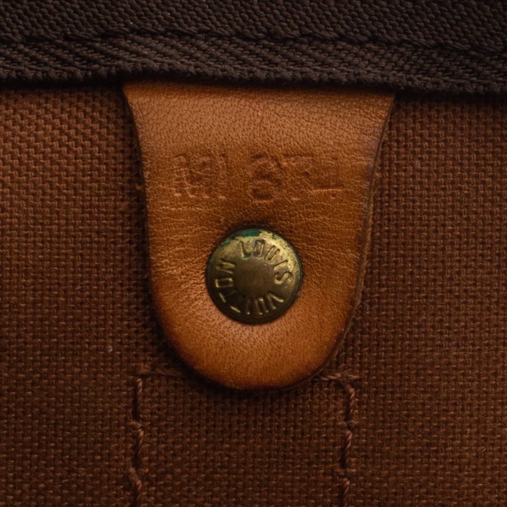 Keepall 60 Vintage en toile monogramme marron