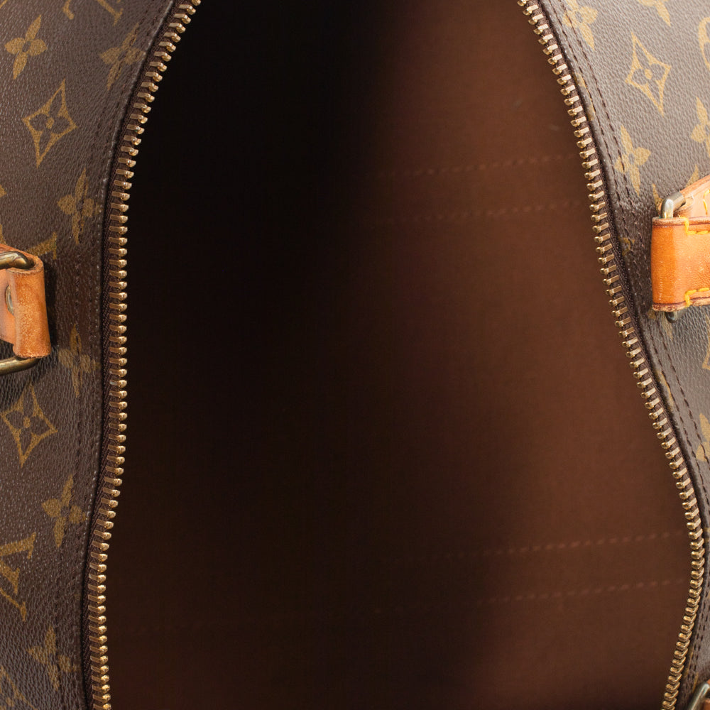 Keepall 60 Vintage en toile monogramme marron
