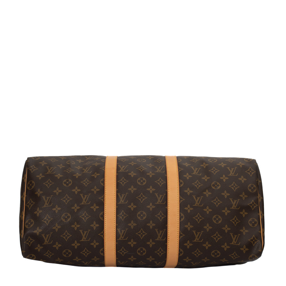 Keepall 50 Vintage en toile monogramme marron