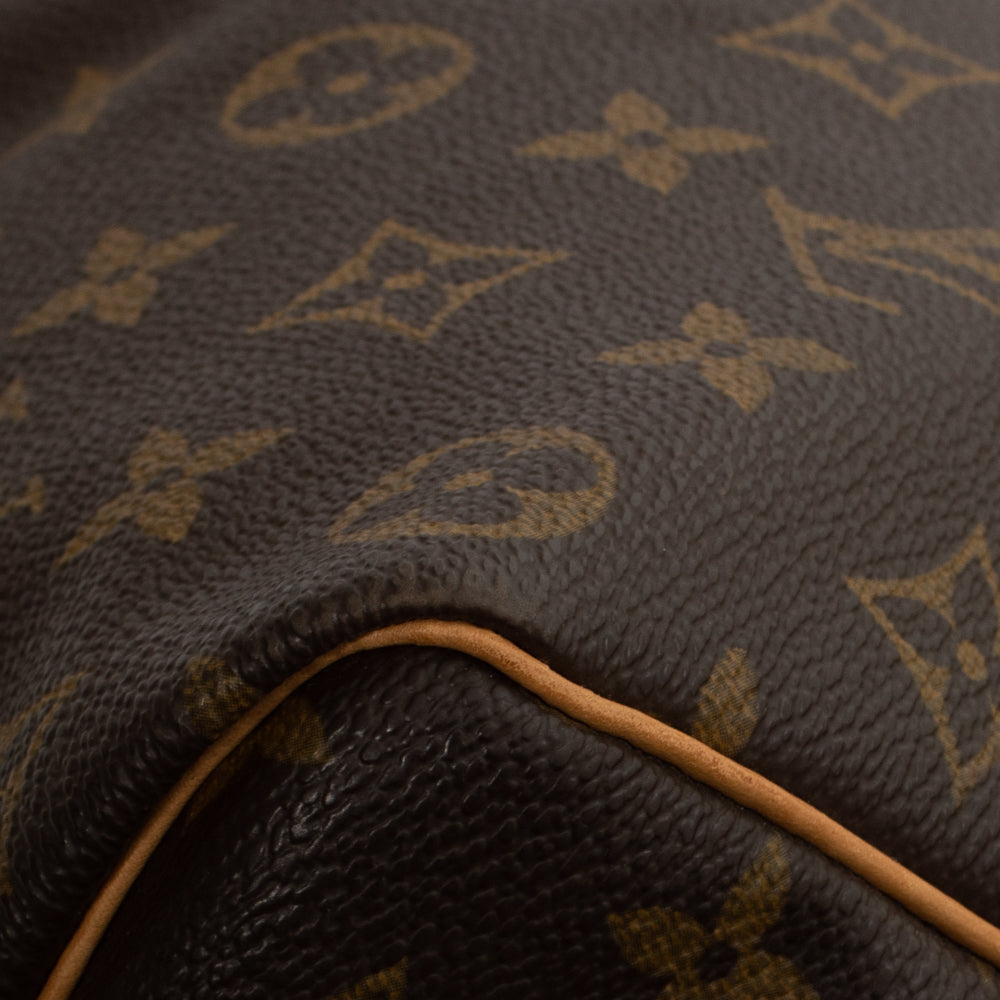 Keepall 50 Vintage en toile monogramme marron