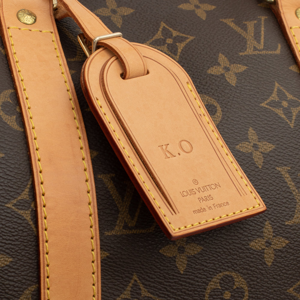 Keepall 50 Vintage en toile monogramme marron