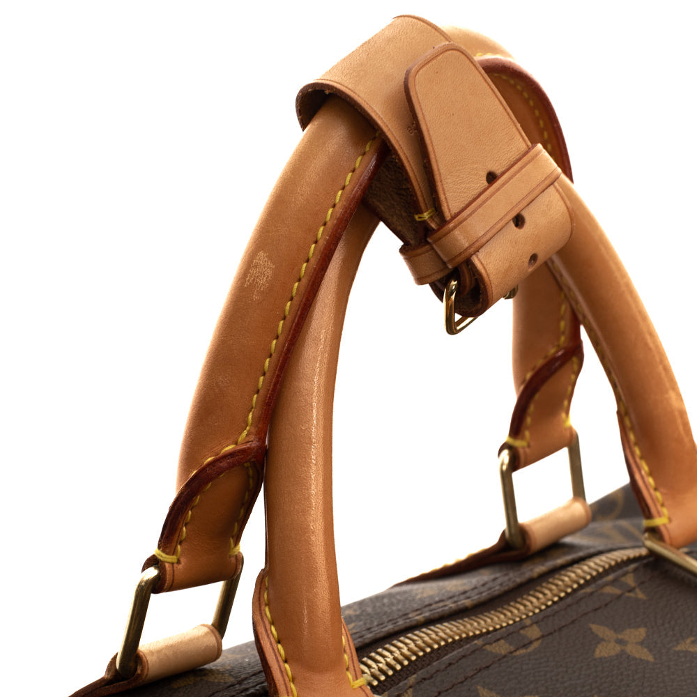 Keepall 50 Vintage en toile monogramme marron