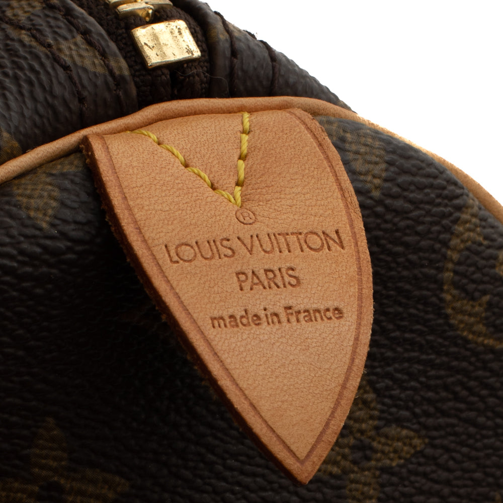 Keepall 50 Vintage en toile monogramme marron
