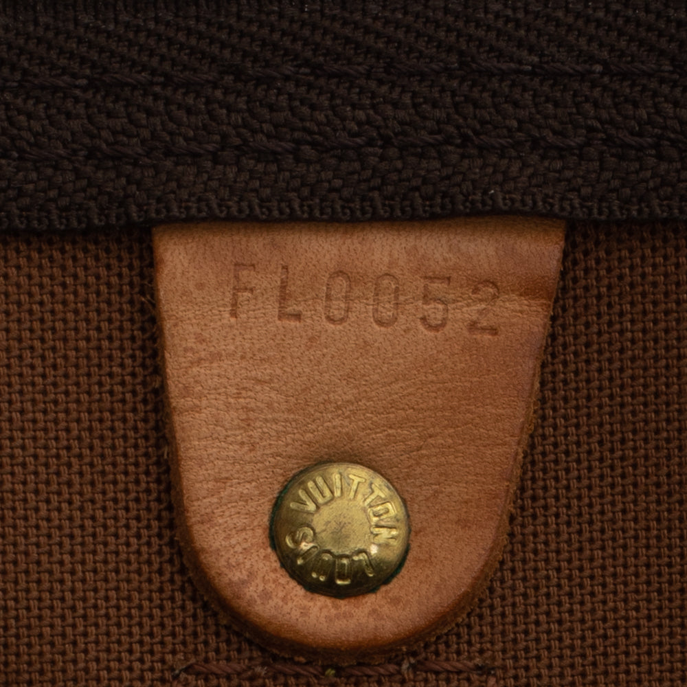 Keepall 50 Vintage en toile monogramme marron