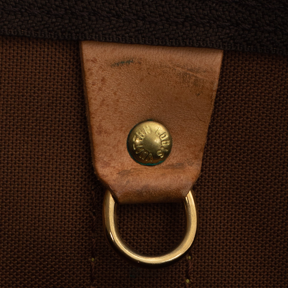 Keepall 50 Vintage en toile monogramme marron