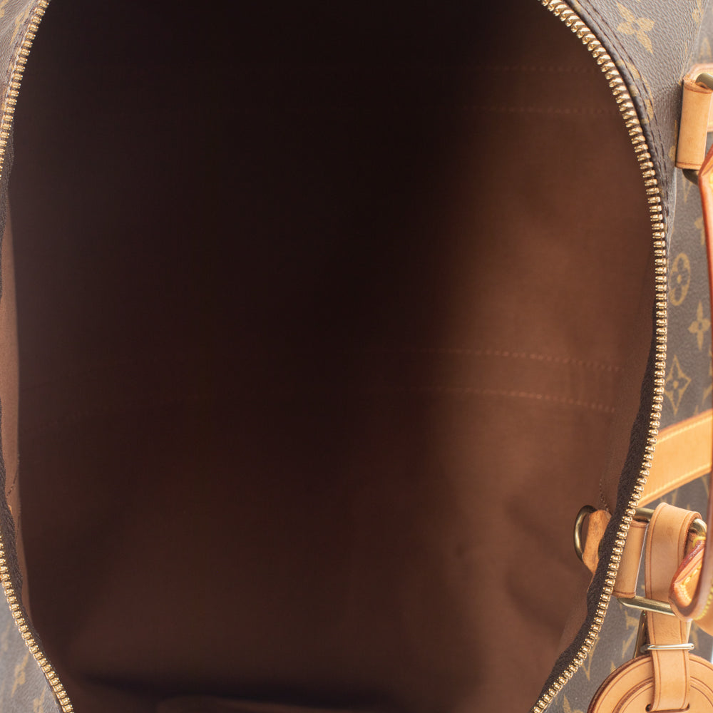 Keepall 50 Vintage en toile monogramme marron