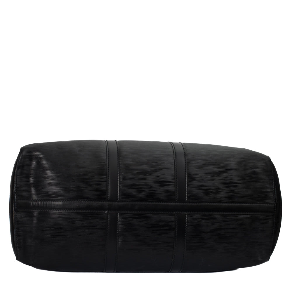 Keepall 55 Vintage en cuir épi noir