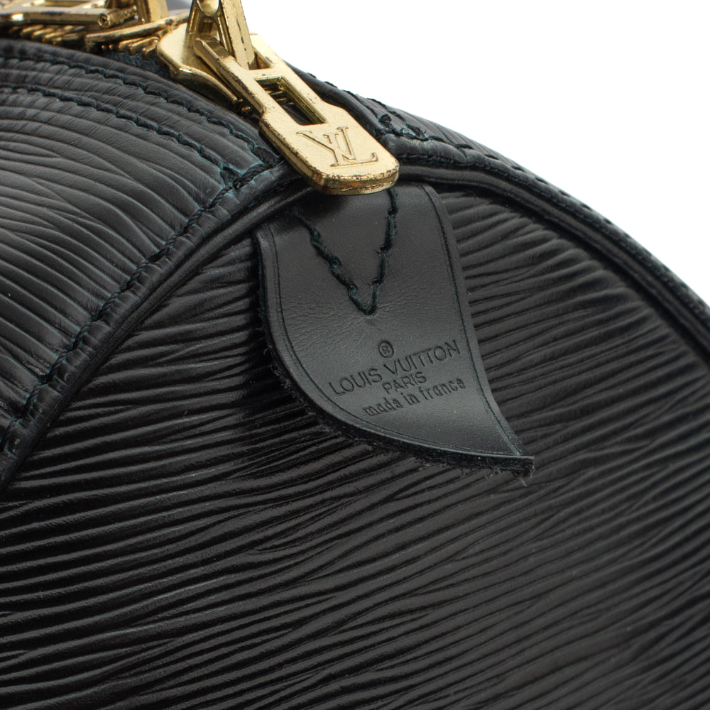 Keepall 55 Vintage en cuir épi noir