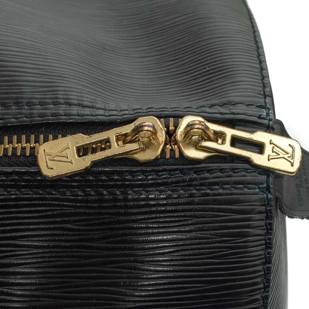 Keepall 55 Vintage en cuir épi noir