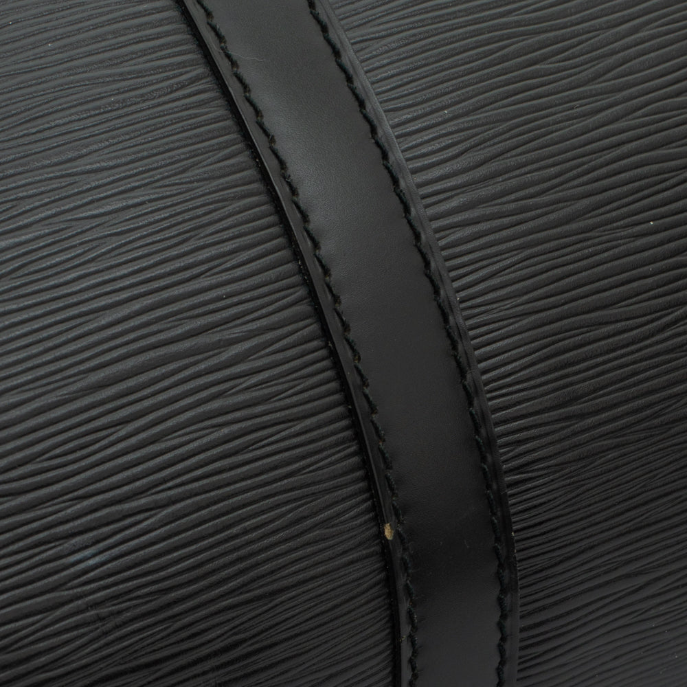 Keepall 55 Vintage en cuir épi noir