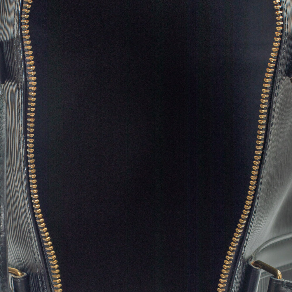 Keepall 55 Vintage en cuir épi noir
