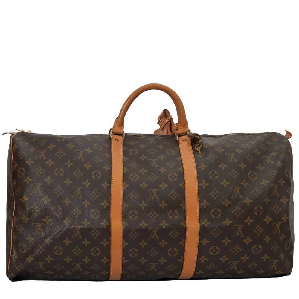 Keepall 60 Vintage en toile monogramme marron