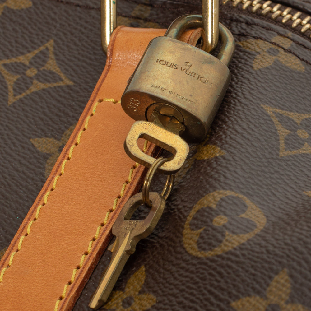 Keepall 60 Vintage en toile monogramme marron