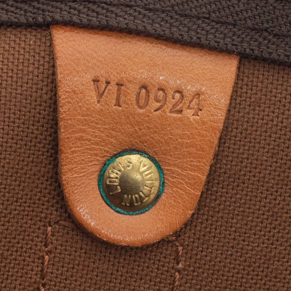 Keepall 60 Vintage en toile monogramme marron