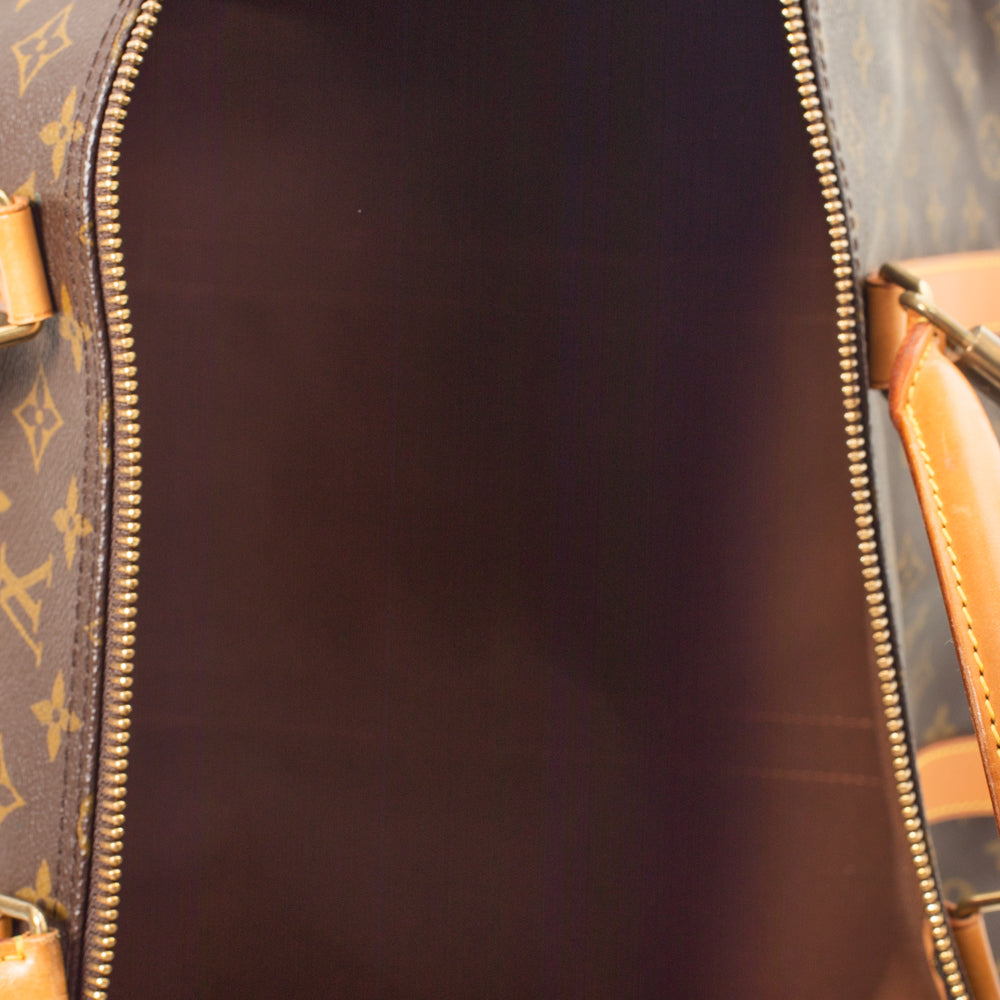Keepall 60 Vintage en toile monogramme marron