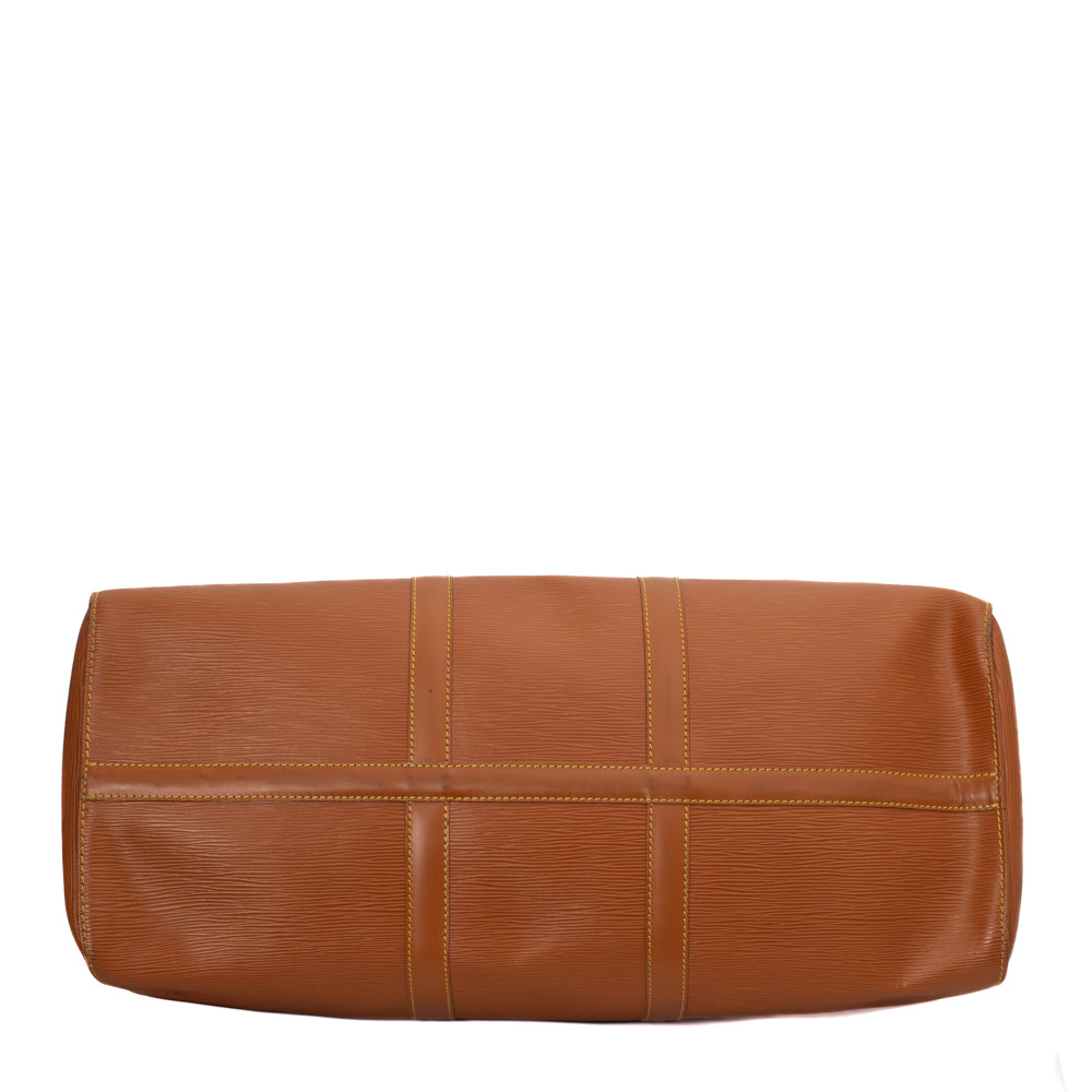 Keepall 50 Vintage en cuir épi marron