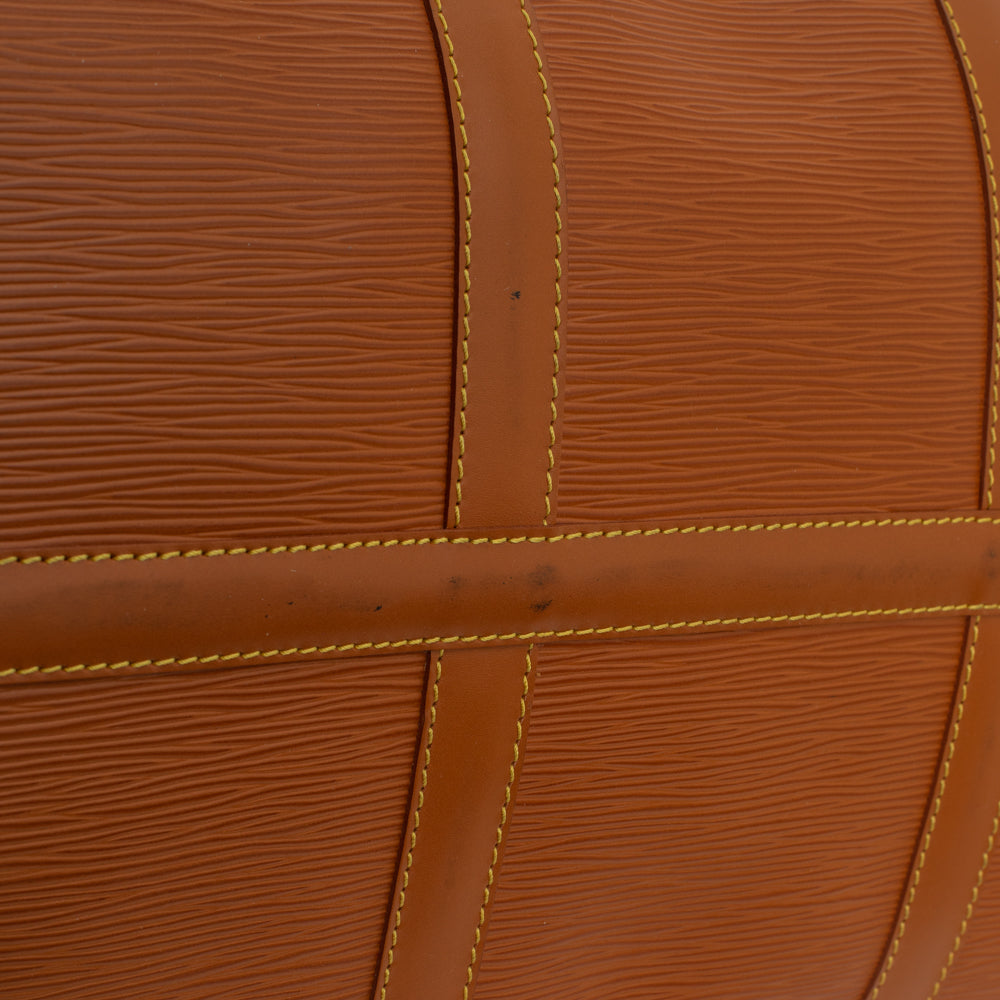Keepall 50 Vintage en cuir épi marron