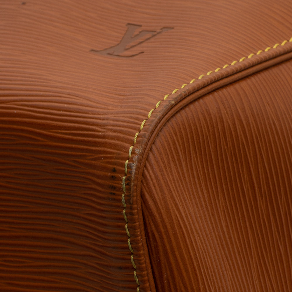 Keepall 50 Vintage en cuir épi marron