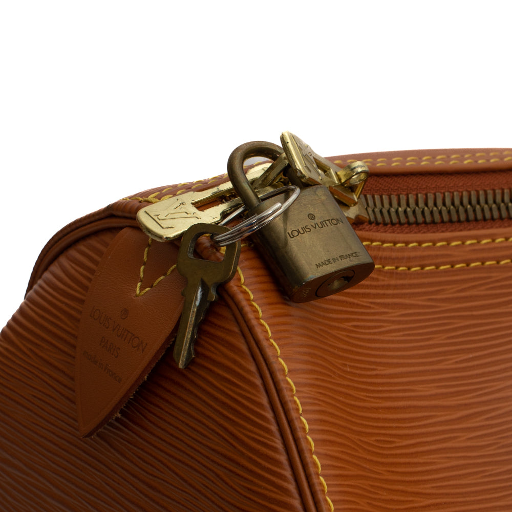 Keepall 50 Vintage en cuir épi marron