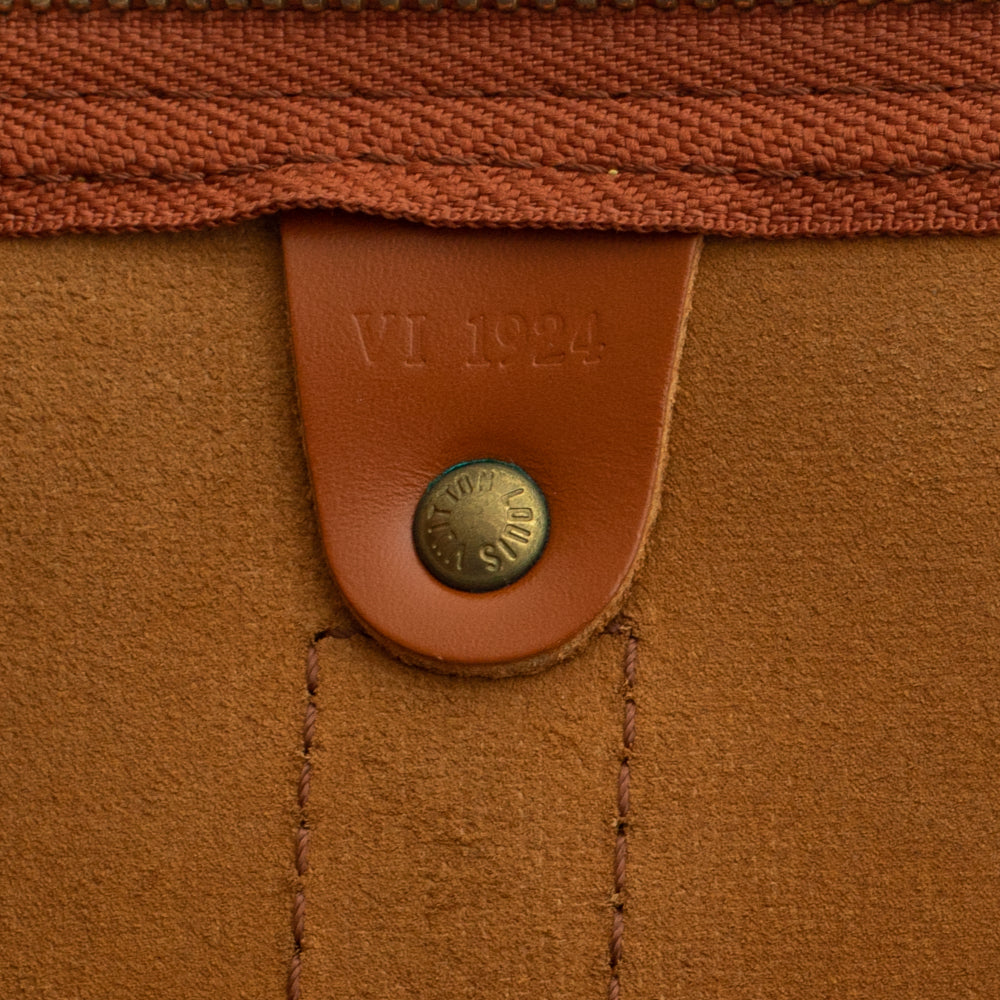 Keepall 50 Vintage en cuir épi marron