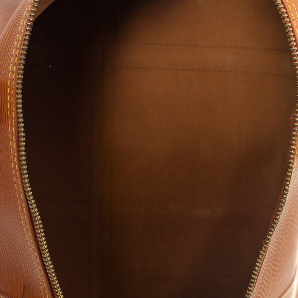 Keepall 50 Vintage en cuir épi marron