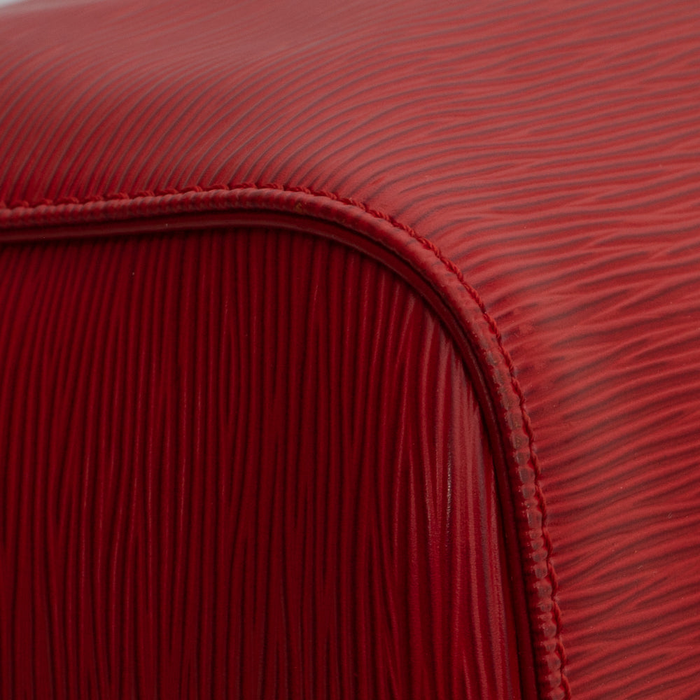 Keepall 50 Vintage en cuir épi rouge