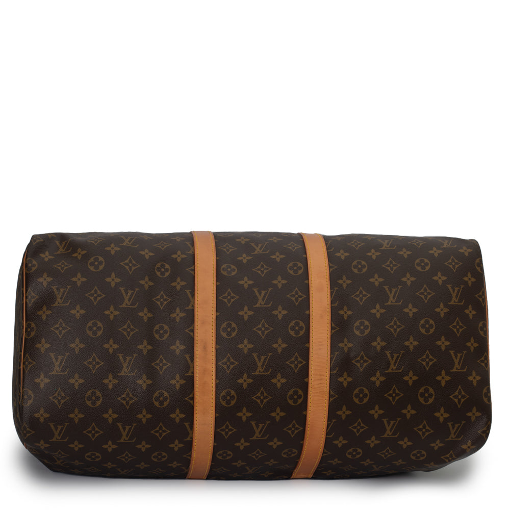 Keepall 55 Vintage en toile monogramme marron