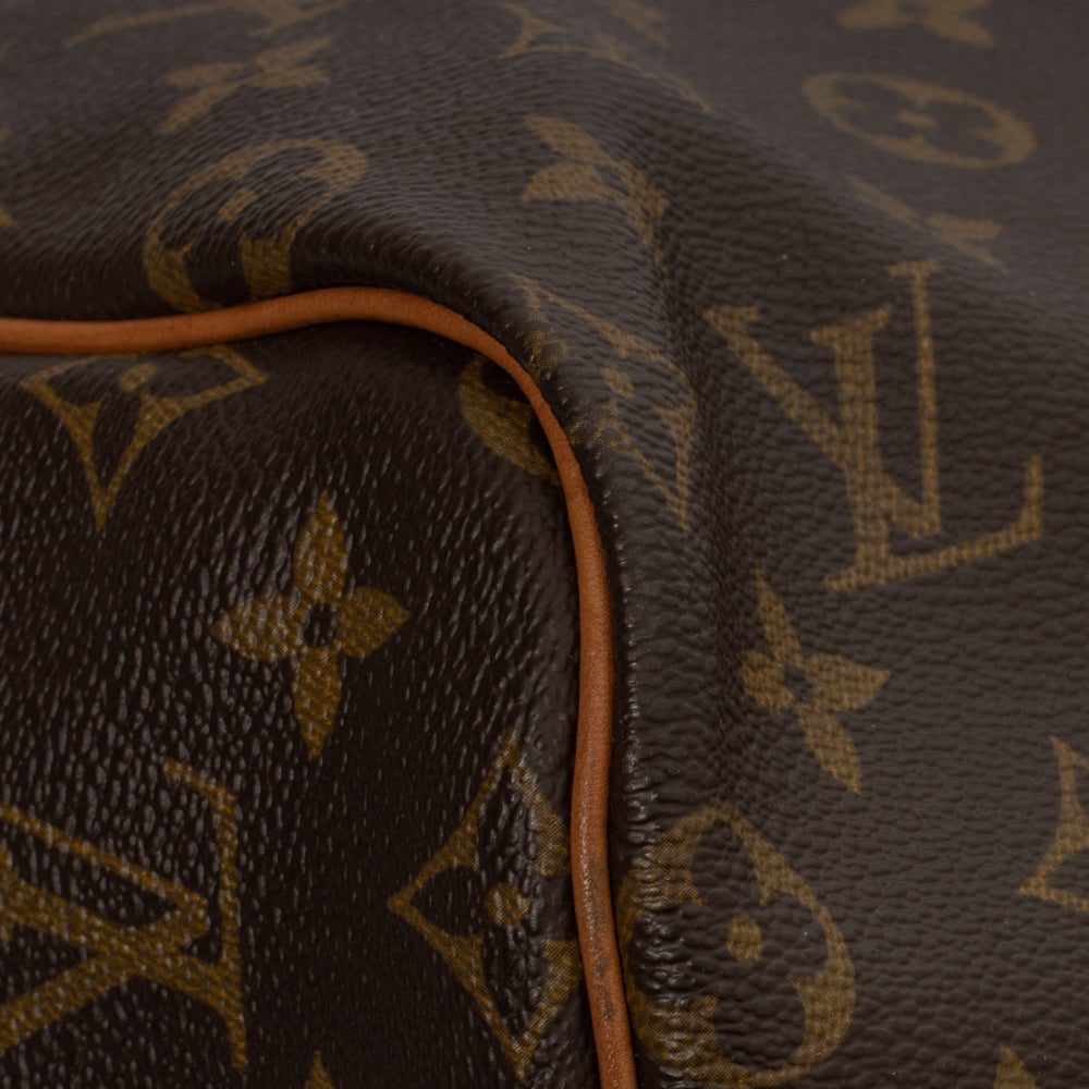 Keepall 55 Vintage en toile monogramme marron