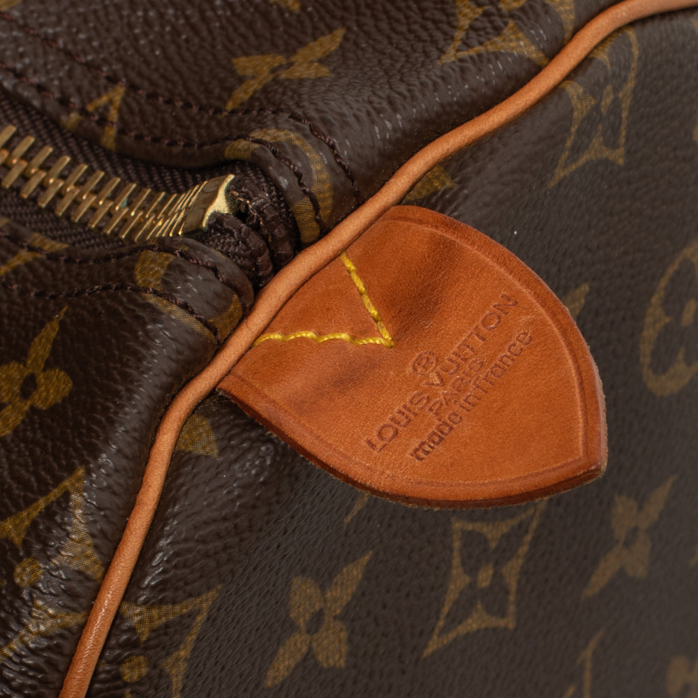 Keepall 55 Vintage en toile monogramme marron