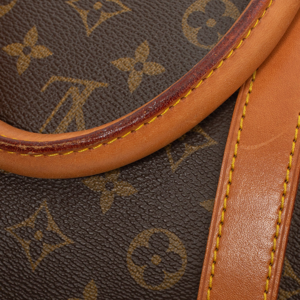 Keepall 55 Vintage en toile monogramme marron