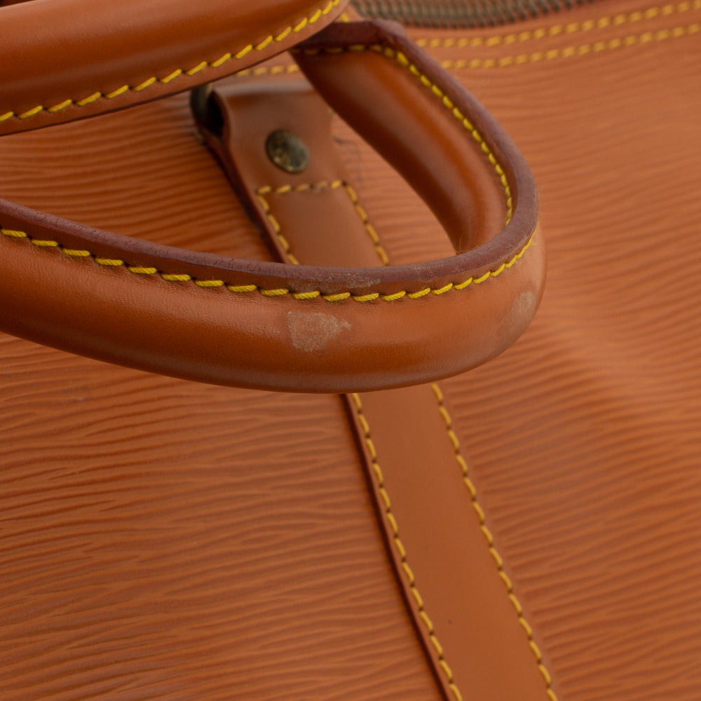 Keepall 50 Vintage en cuir épi marron