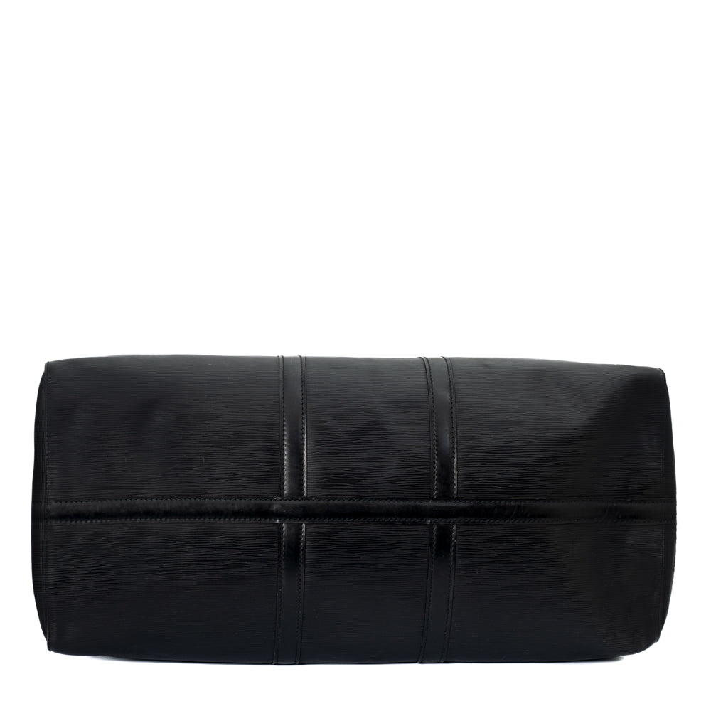 Keepall 55 Vintage en cuir épi noir