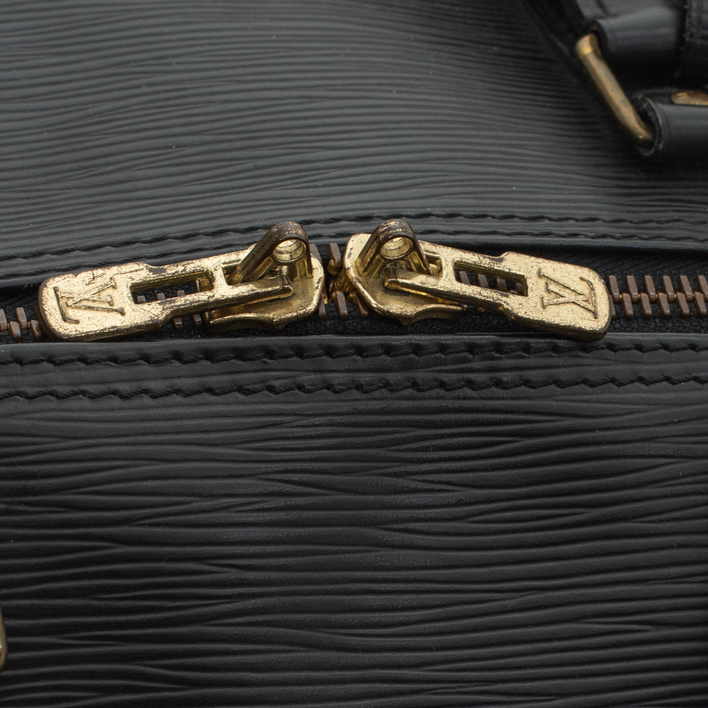 Keepall 55 Vintage en cuir épi noir