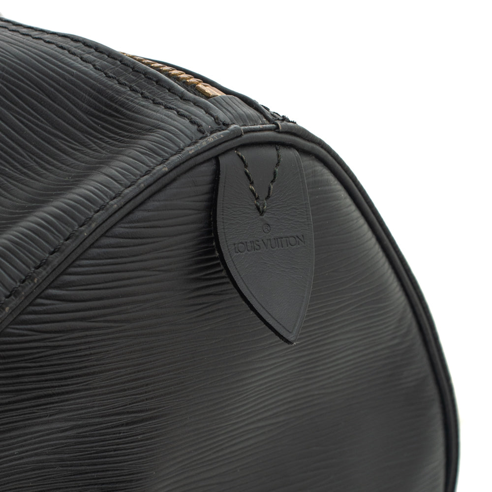 Keepall 55 Vintage en cuir épi noir