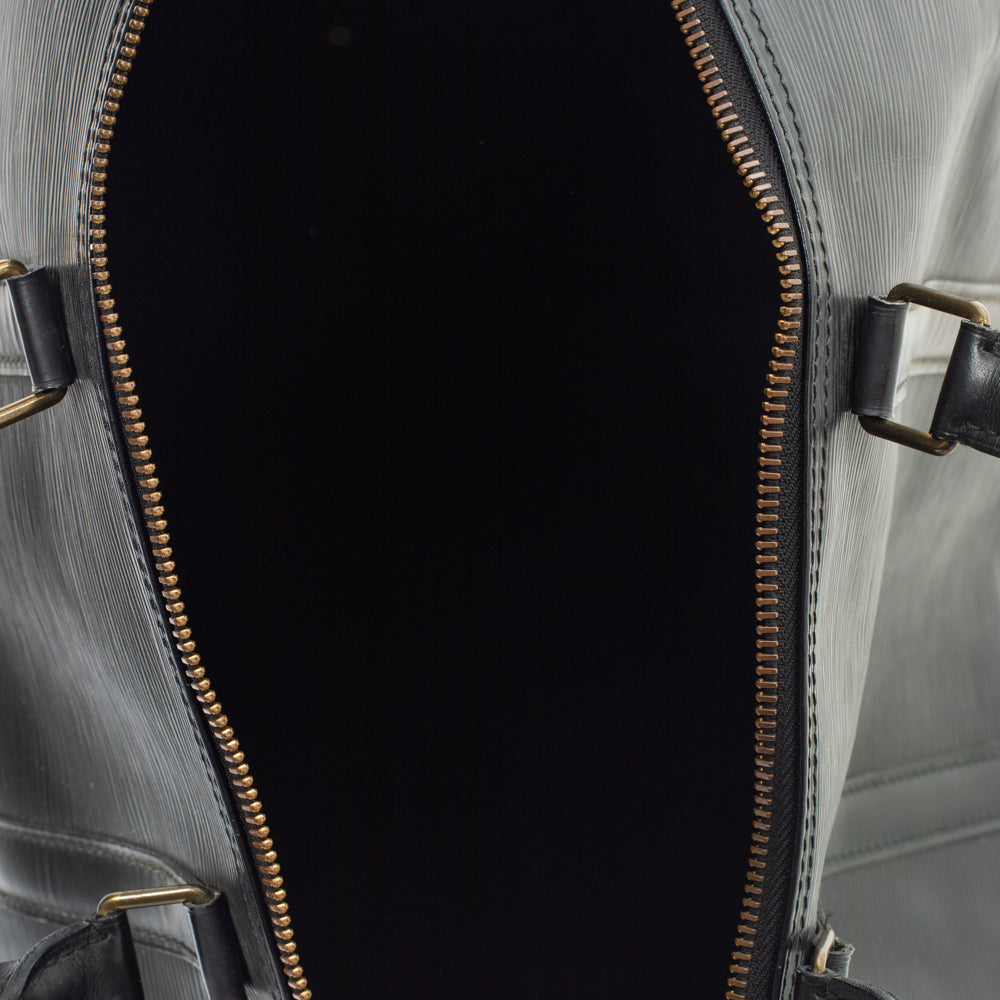 Keepall 55 Vintage en cuir épi noir