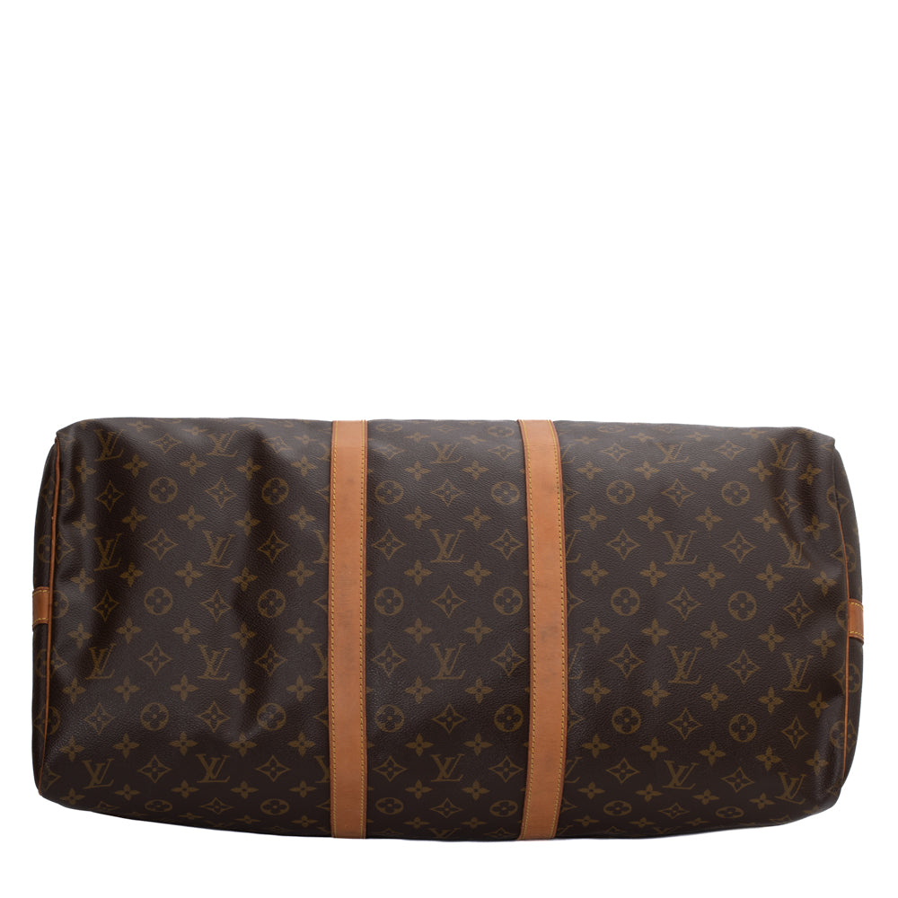Keepall 55 Vintage en toile monogramme marron