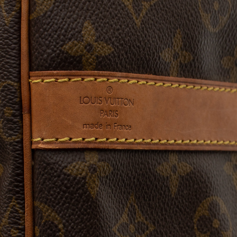 Keepall 55 Vintage en toile monogramme marron