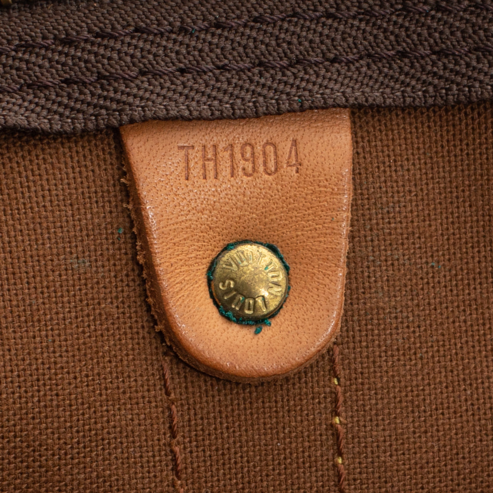Keepall 55 Vintage en toile monogramme marron