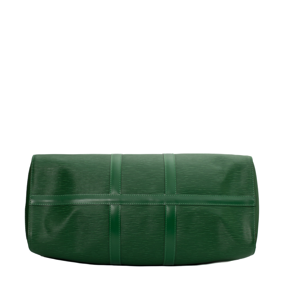 Keepall 45 Vintage en cuir épi vert