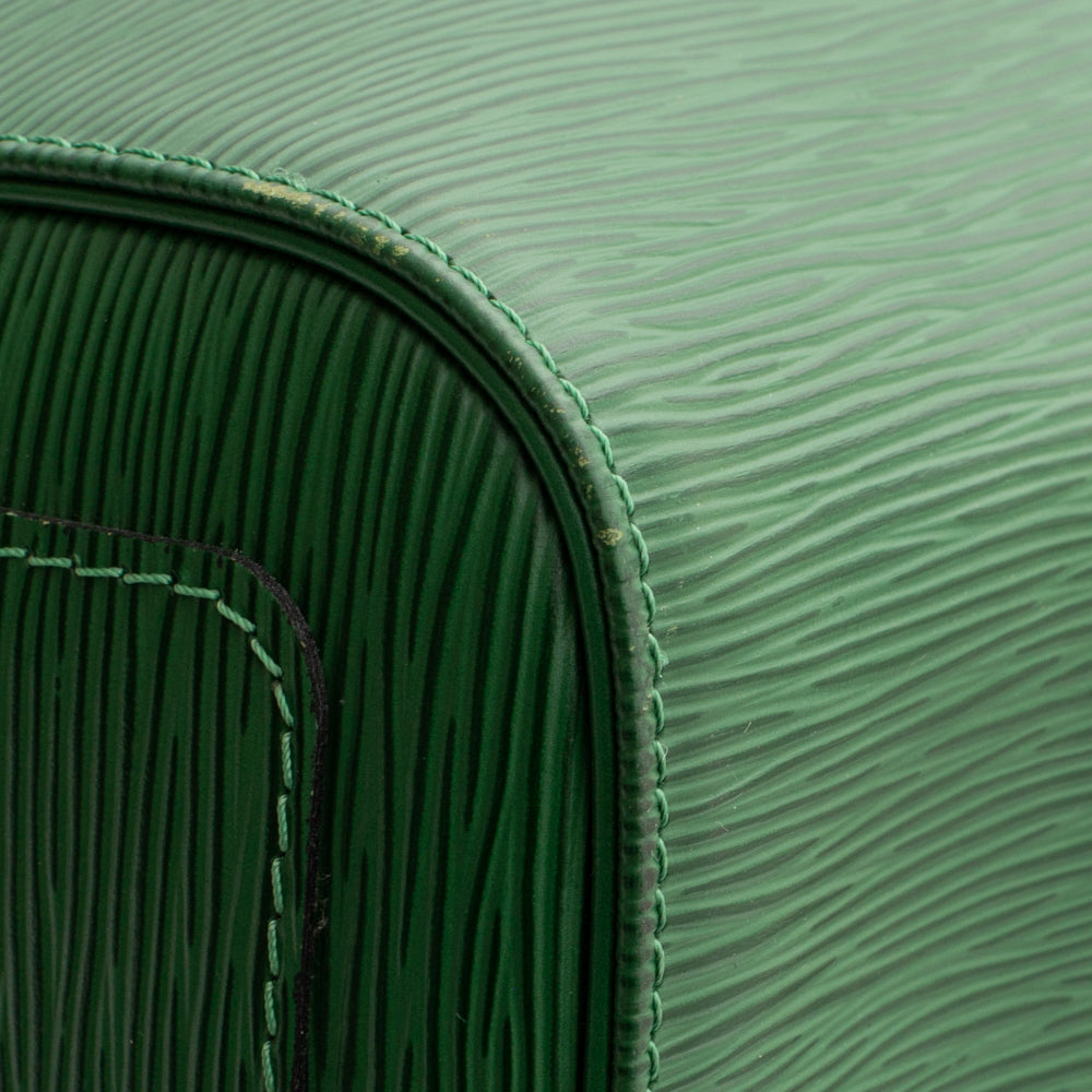 Keepall 45 Vintage en cuir épi vert