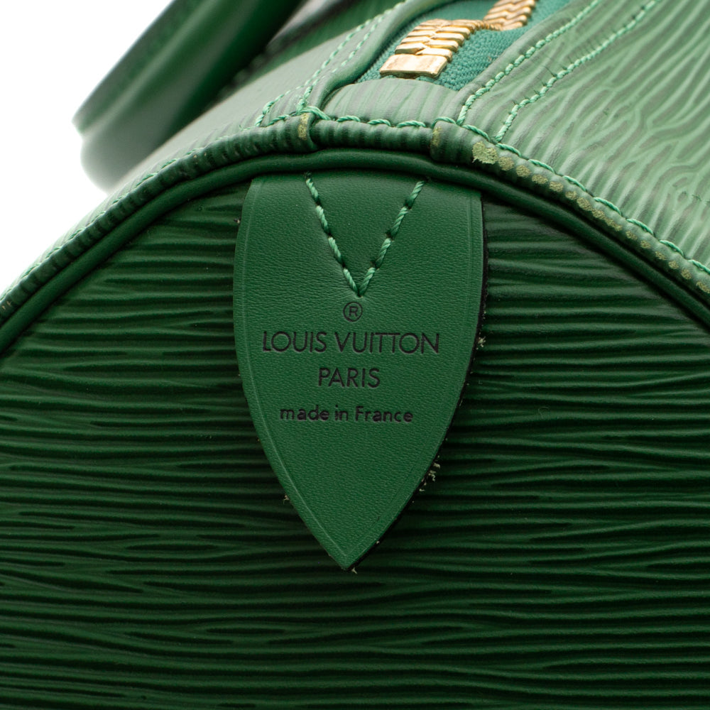 Keepall 45 Vintage en cuir épi vert