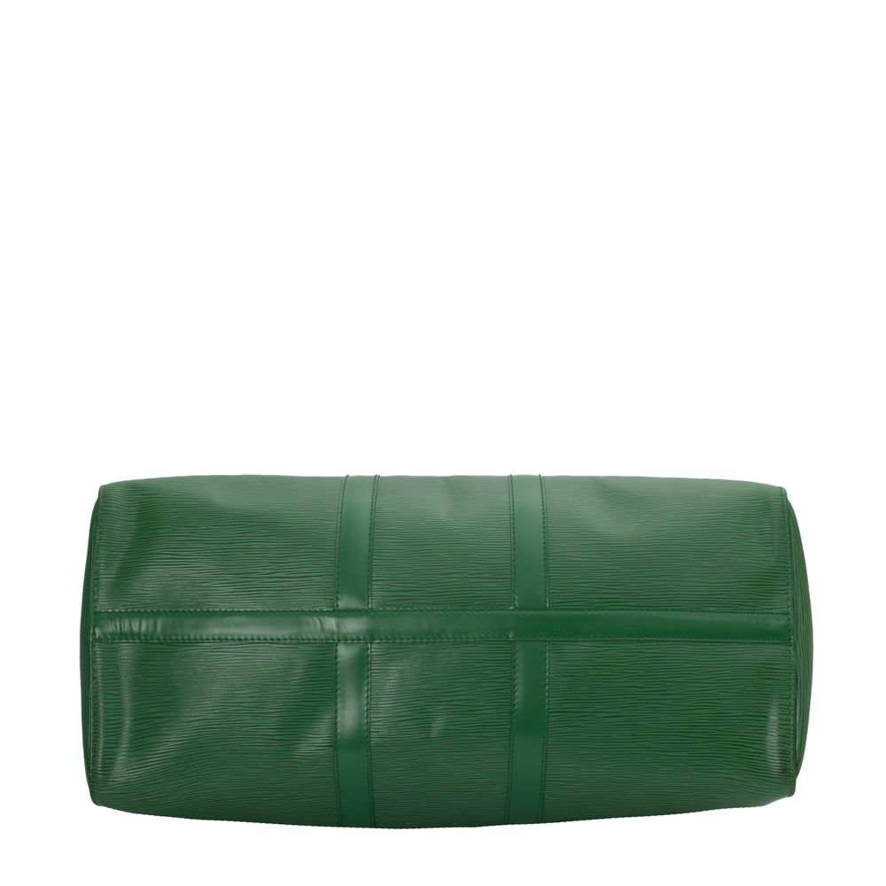 Keepall 45 Vintage en cuir épi vert