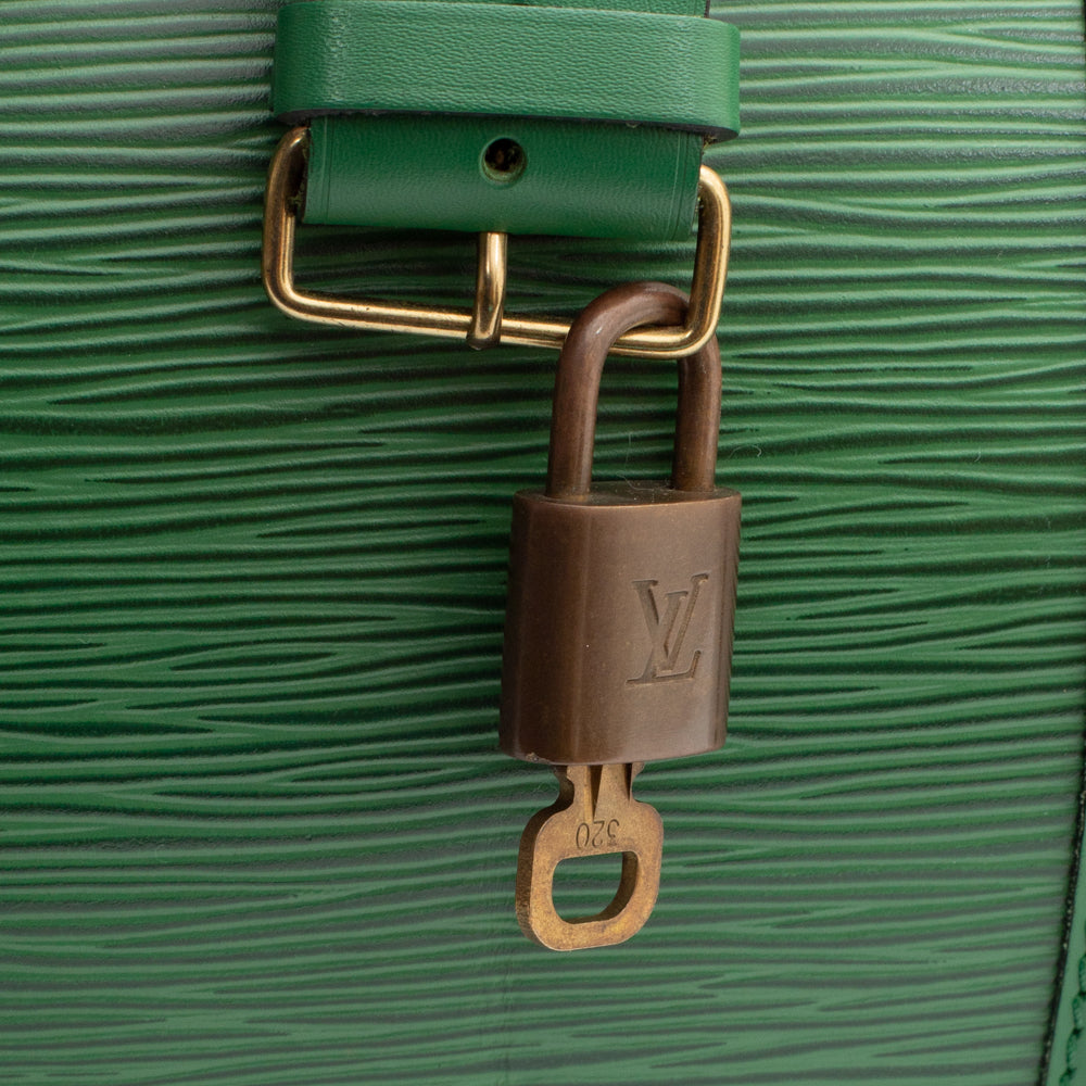 Keepall 45 Vintage en cuir épi vert