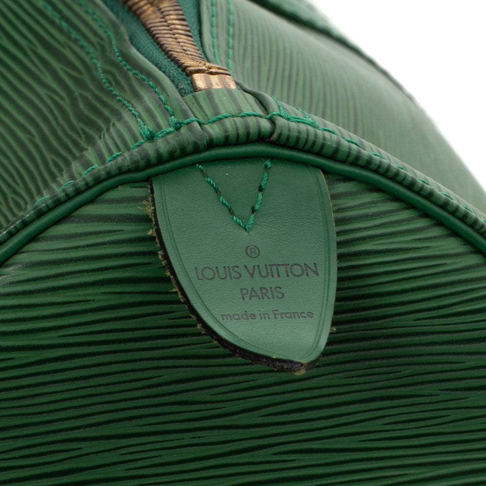 Keepall 45 Vintage en cuir épi vert