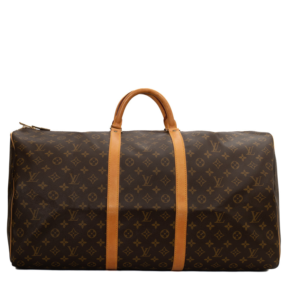 Keepall 60 Vintage en toile monogramme marron